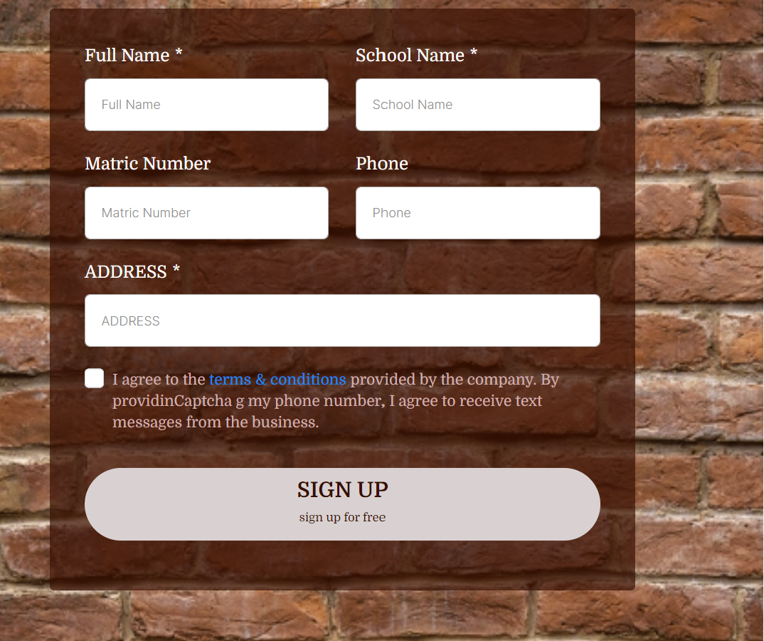OPT-IN FORM DESIGN