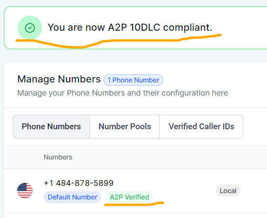 A2P 10DLC REGISTRATION/ APPROVAL